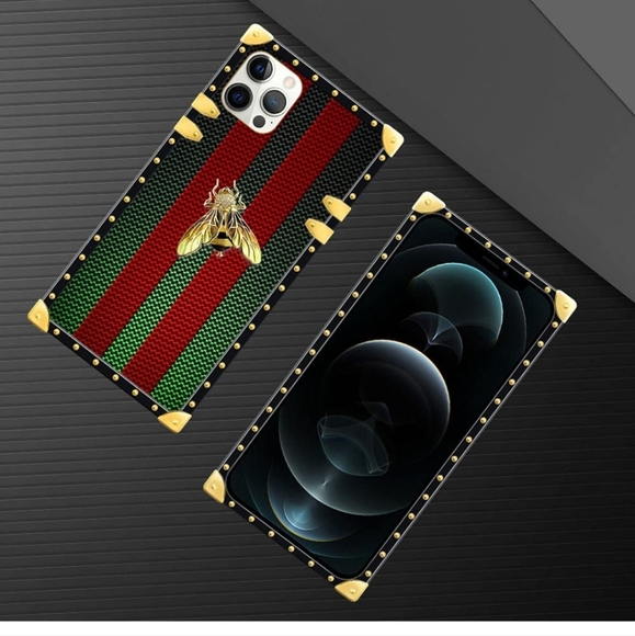 New iPhone 12 Pro Max Case Red Green Golden Bee Case - Picture 4 of 7